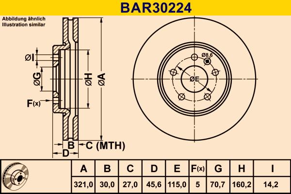 Barum BAR30224 - Jarrulevy inparts.fi