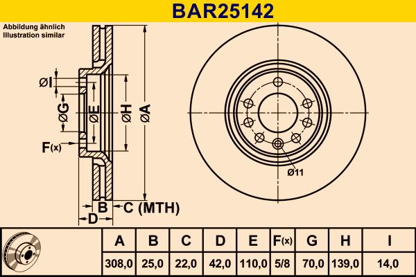 Barum BAR25142 - Jarrulevy inparts.fi