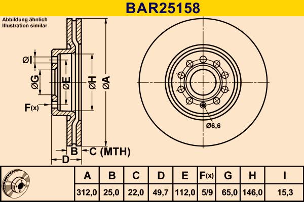 Barum BAR25158 - Jarrulevy inparts.fi