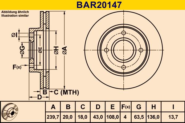 Barum BAR20147 - Jarrulevy inparts.fi