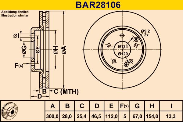 Barum BAR28106 - Jarrulevy inparts.fi