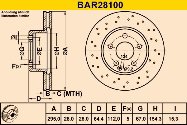 Barum BAR28100 - Jarrulevy inparts.fi