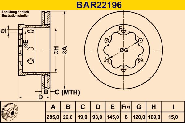 Barum BAR22196 - Jarrulevy inparts.fi