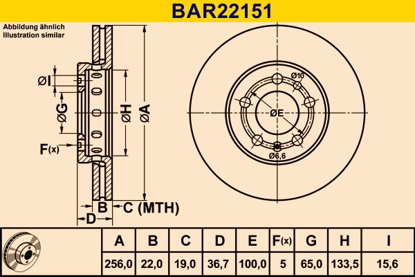 Barum BAR22151 - Jarrulevy inparts.fi