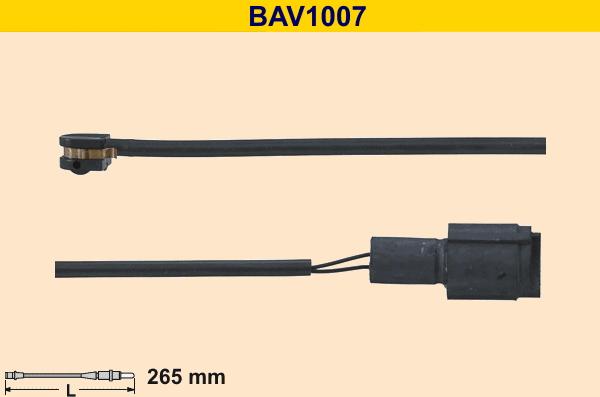 Barum BAV1007 - Kulumisenilmaisin, jarrupala inparts.fi