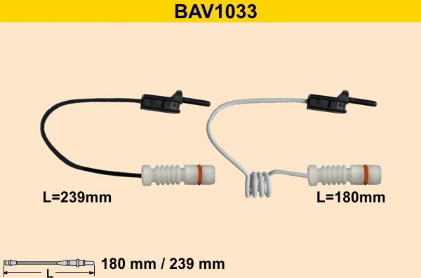 Barum BAV1033 - Kulumisenilmaisin, jarrupala inparts.fi