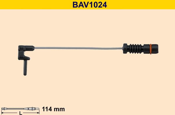 Barum BAV1024 - Kulumisenilmaisin, jarrupala inparts.fi