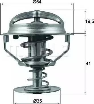 BEHR TX 164 82D - Termostaatti, jäähdytysneste inparts.fi