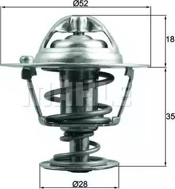 BEHR TX 184 78D - Termostaatti, jäähdytysneste inparts.fi