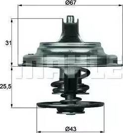 BEHR TX 23 75D - Termostaatti, jäähdytysneste inparts.fi