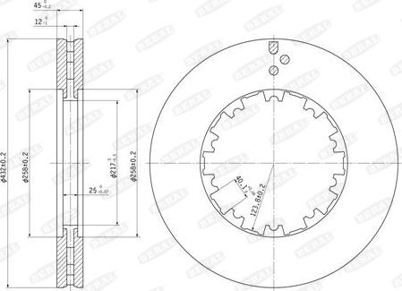 Beral BCR225A - Jarrulevy inparts.fi