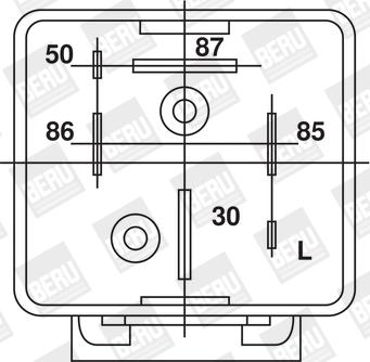 BorgWarner (BERU) GR033 - Rele, hehkutuslaitos inparts.fi