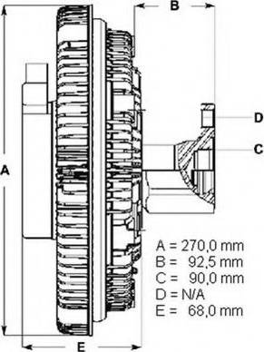 BorgWarner (BERU) LK093 - Kytkin, jäähdytystuuletin inparts.fi