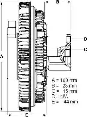 BorgWarner (BERU) LK047 - Kytkin, jäähdytystuuletin inparts.fi