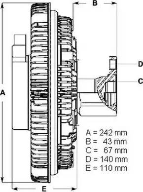 BorgWarner (BERU) LK055 - Kytkin, jäähdytystuuletin inparts.fi