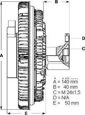 BorgWarner (BERU) LK015 - Kytkin, jäähdytystuuletin inparts.fi