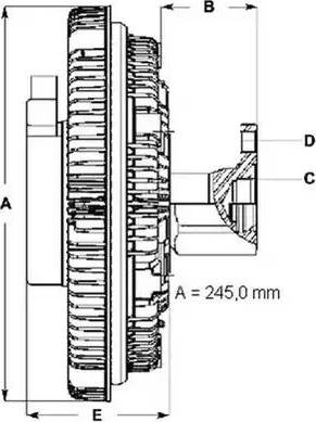 BorgWarner (BERU) LK086 - Kytkin, jäähdytystuuletin inparts.fi