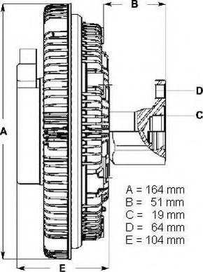 BorgWarner (BERU) LK032 - Kytkin, jäähdytystuuletin inparts.fi