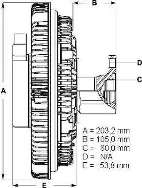 BorgWarner (BERU) LK105 - Kytkin, jäähdytystuuletin inparts.fi