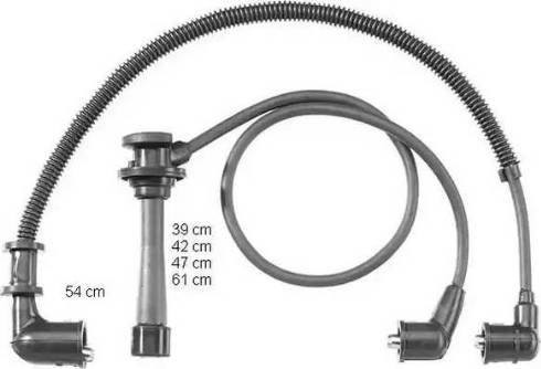 BorgWarner (BERU) ZEF1143 - Sytytysjohtosarja inparts.fi