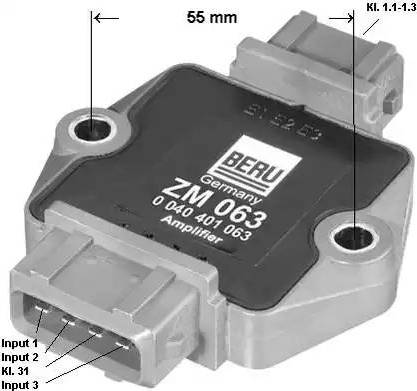 BorgWarner (BERU) ZM063 - Kytkentälaite, sytytyslaite inparts.fi