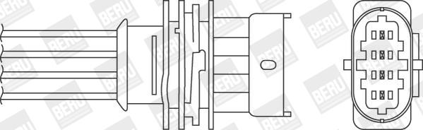 BERU by DRiV OZH132 - Lambdatunnistin inparts.fi