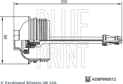 Blue Print ADBP990012 - Kansi, öljysuodatinpesä inparts.fi