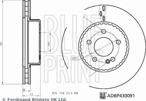 Blue Print ADBP430091 - Jarrulevy inparts.fi