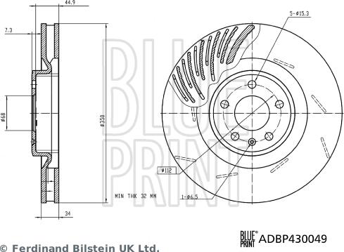 Blue Print ADBP430049 - Jarrulevy inparts.fi