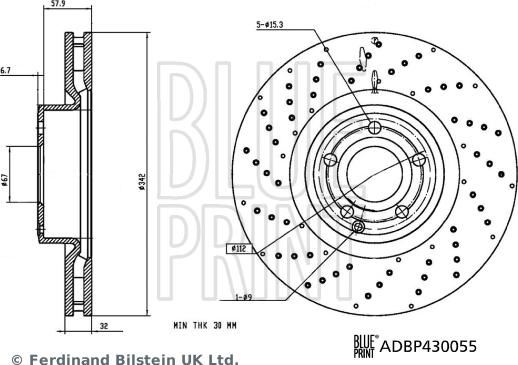 Blue Print ADBP430055 - Jarrulevy inparts.fi