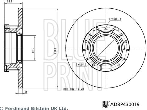 Blue Print ADBP430019 - Jarrulevy inparts.fi