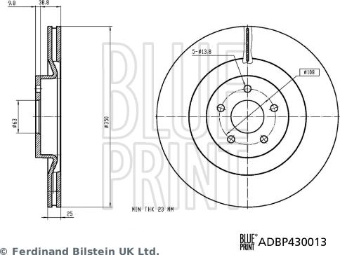 Blue Print ADBP430013 - Jarrulevy inparts.fi