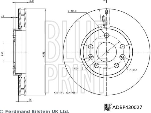 Blue Print ADBP430027 - Jarrulevy inparts.fi