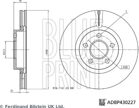 Blue Print ADBP430227 - Jarrulevy inparts.fi