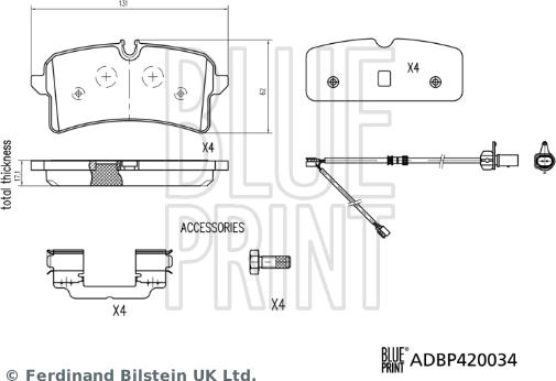 Blue Print ADBP420034 - Jarrupala, levyjarru inparts.fi