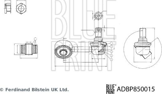 Blue Print ADBP850015 - Tanko, kallistuksenvaimennin inparts.fi