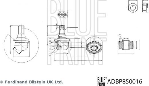 Blue Print ADBP850016 - Tanko, kallistuksenvaimennin inparts.fi