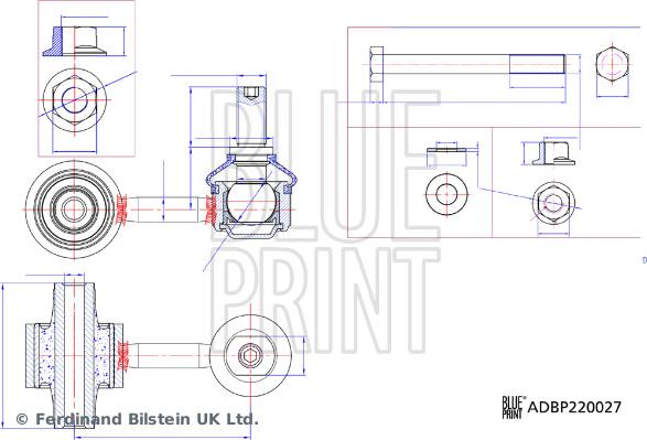 Blue Print ADBP850025 - Tanko, kallistuksenvaimennin inparts.fi