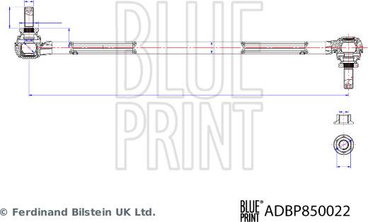 Blue Print ADBP850022 - Tanko, kallistuksenvaimennin inparts.fi