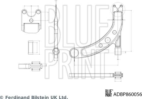 Blue Print ADBP860056 - Tukivarsi, pyöräntuenta inparts.fi