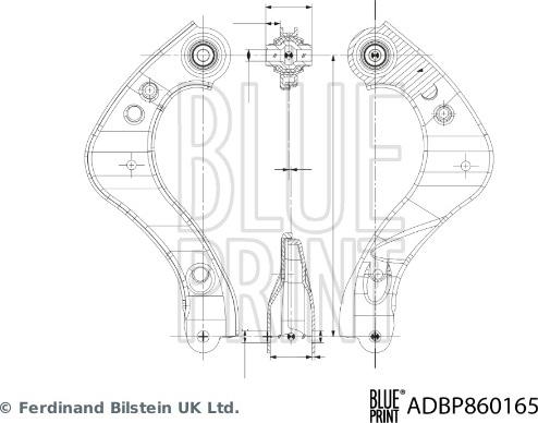 Blue Print ADBP860165 - Tukivarsi, pyöräntuenta inparts.fi