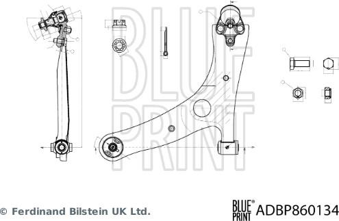 Blue Print ADBP860134 - Tukivarsi, pyöräntuenta inparts.fi