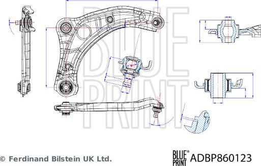 Blue Print ADBP860123 - Tukivarsi, pyöräntuenta inparts.fi