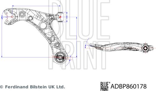 Blue Print ADBP860178 - Tukivarsi, pyöräntuenta inparts.fi