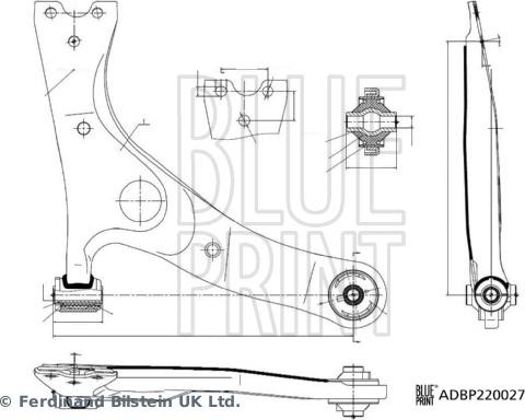 Blue Print ADBP860200 - Tukivarsi, pyöräntuenta inparts.fi