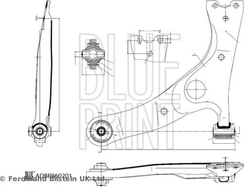 Blue Print ADBP860201 - Tukivarsi, pyöräntuenta inparts.fi