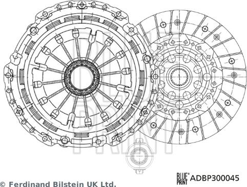 Blue Print ADBP300045 - Kytkinpaketti inparts.fi