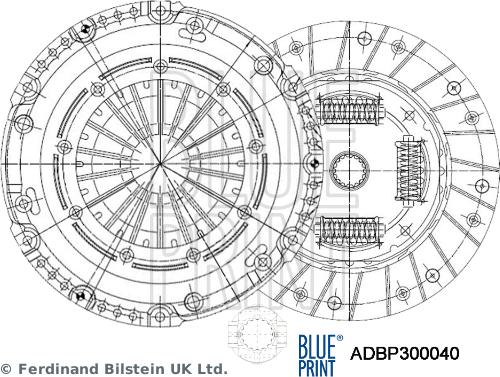 Blue Print ADBP300040 - Kytkinpaketti inparts.fi