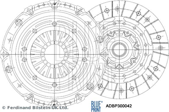 Blue Print ADBP300042 - Kytkinpaketti inparts.fi