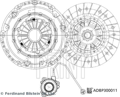 Blue Print ADBP300011 - Kytkinpaketti inparts.fi